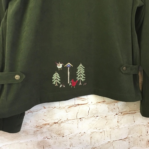 Christopher & Banks Winter Holiday Blouse NWT - Picture 5 of 8